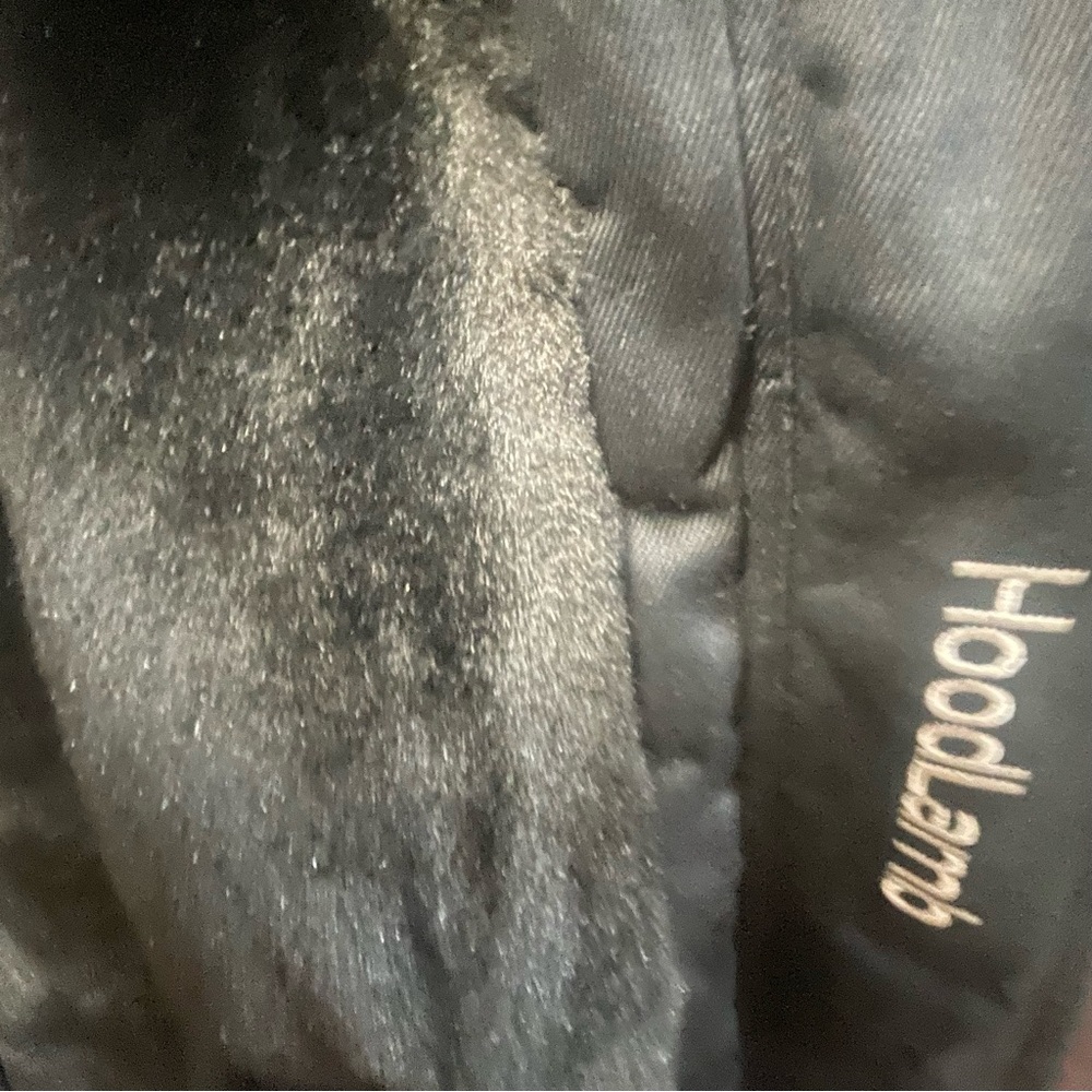 Hoodlamb Hemp Tailors Women’s Parka in Nightwatch Black Size Medium Vegan - Picture 7 of 16